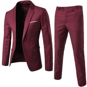 Men 2 Pieces Classic Blazers Suit Sets